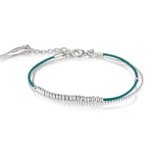 Chloe+Isabel Dainty Leather + Bead Bracelet